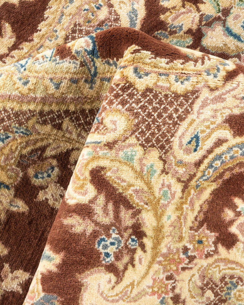 Mogul, One-of-a-Kind Hand-Knotted Area Rug Brown, 8'2"x8'2"