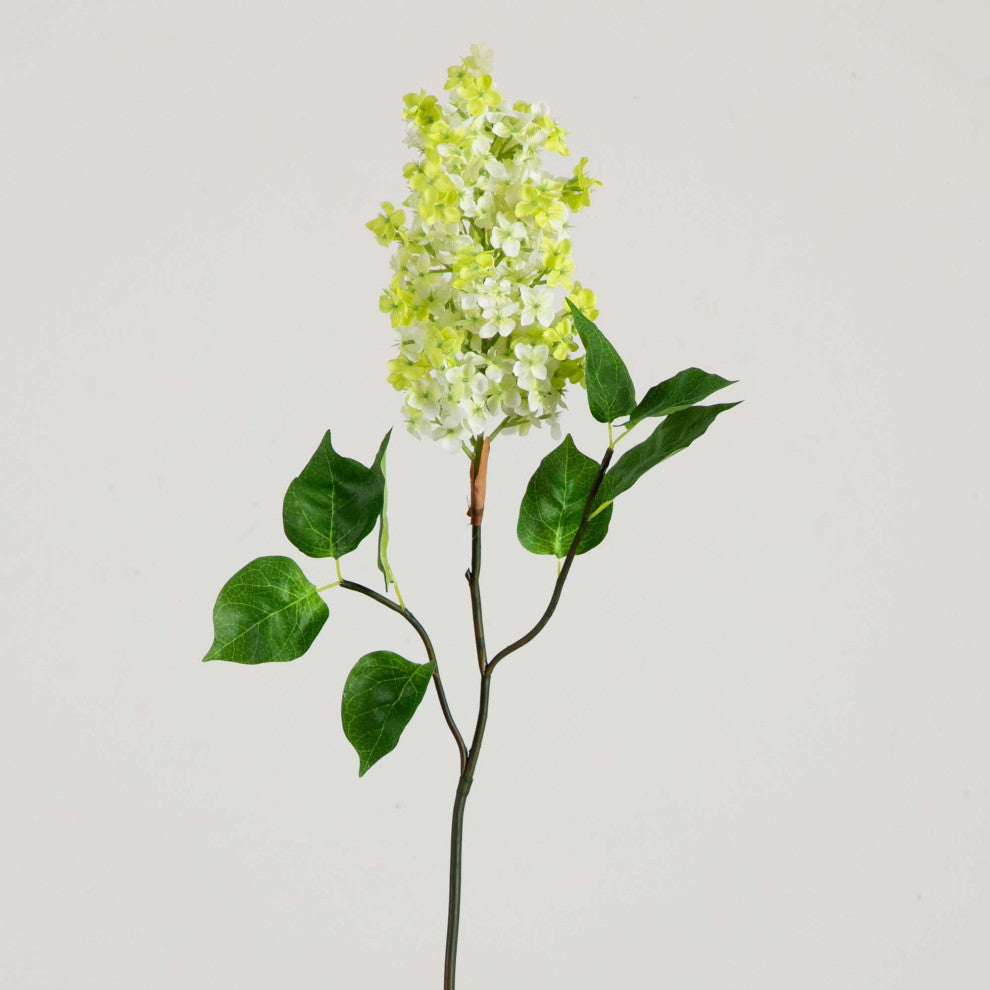 36in. Artificial Lilac Flower Stems, Set of 3, White