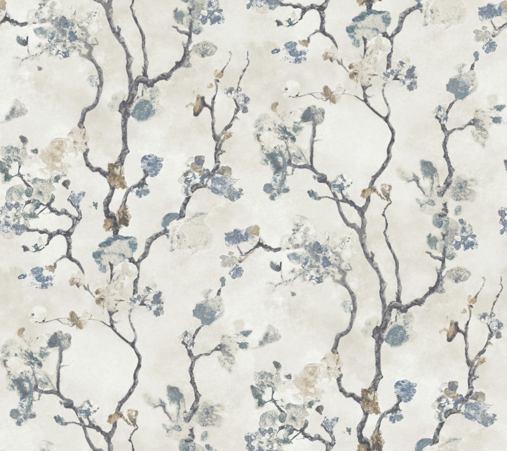 Avril Chinoiserie Peacock Wallpaper