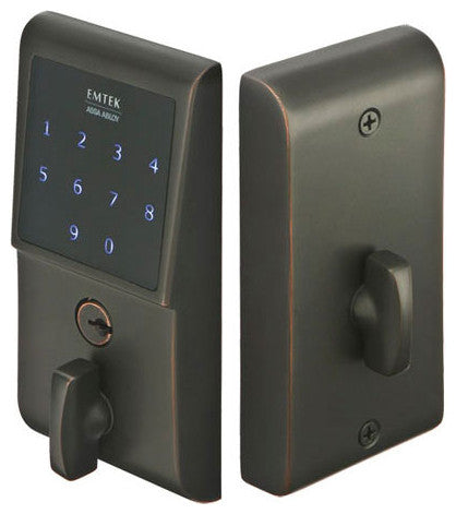 Emtek EMTouch Electronic Keypad Touchscreen Deadbolt Oil Rubbed Bronze