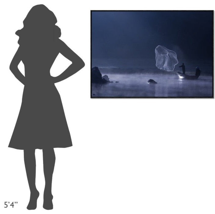"Capture The Light" Framed Canvas Giclee by Nunu Rizani, 41x29"