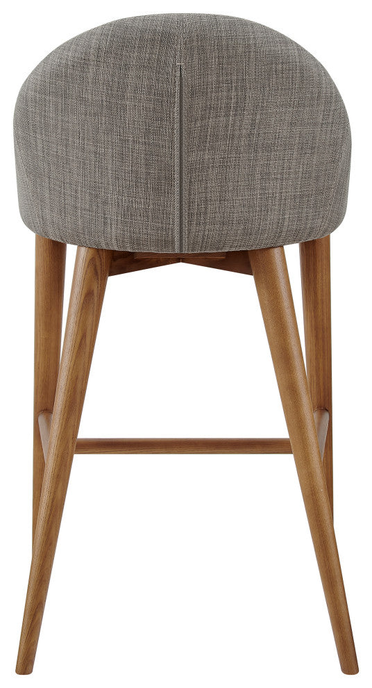 Baruch Counter Stool, Dark Gray/Walnut