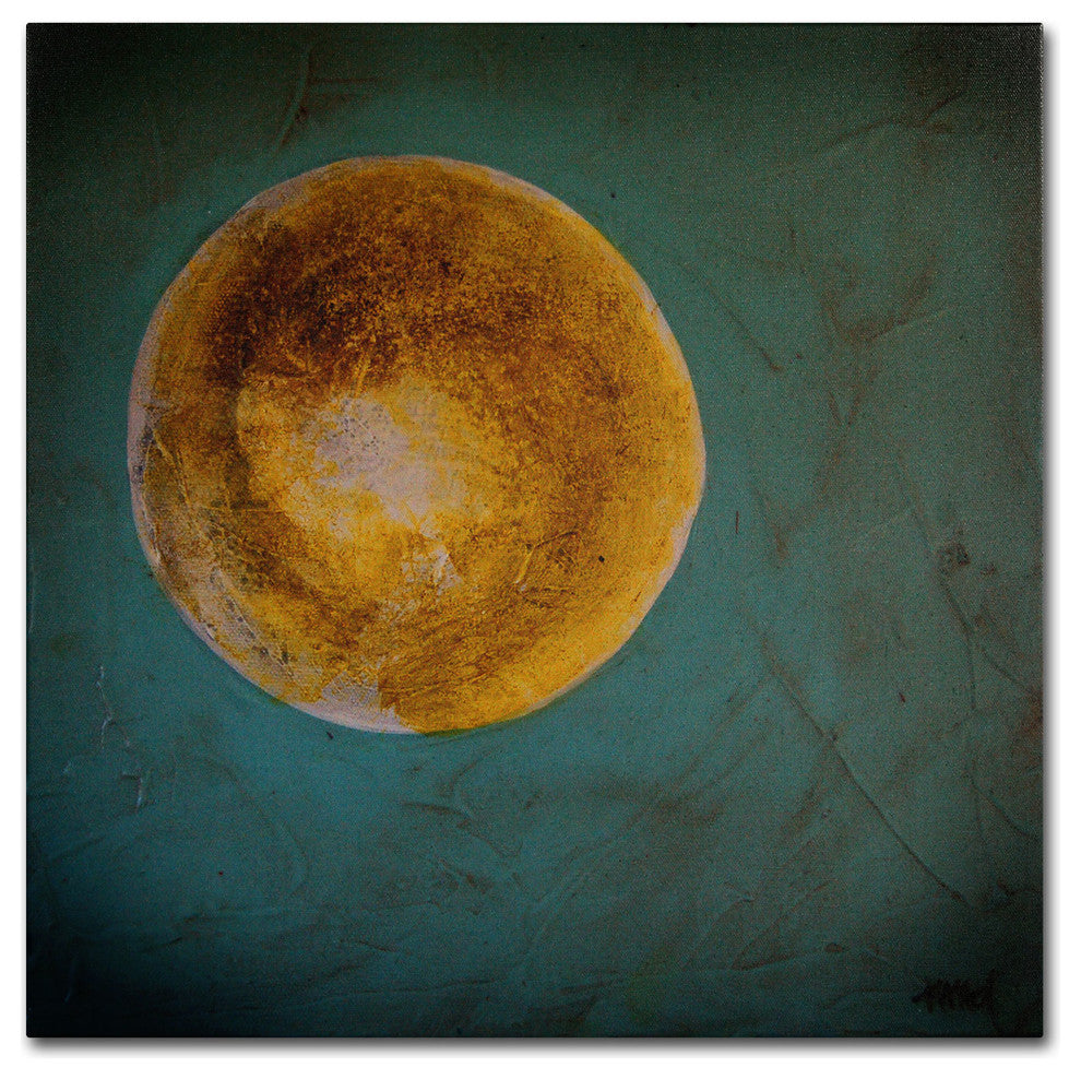 ''Moon on Blue'' Canvas Art by Nicole Dietz