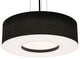 Montclair 24" Medium Base Pendant, Black Finish, Black Shade