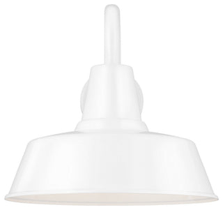 Barn Light 1-Light Outdoor Wall Lantern, White