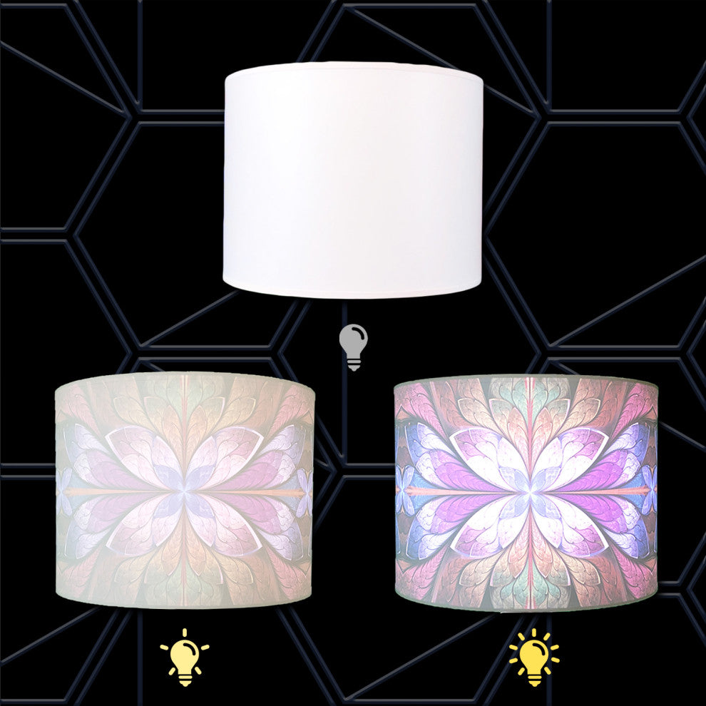 Royal Designs Modern Trendy Decorative 2-Sided Silhouette Hardback Lampshade, Pu