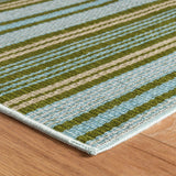 Dash & Albert Caravan Stripe Multi Machine Washable Rug, Multi, 2' x 3'