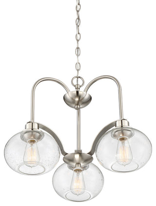 Quoizel TRG5103BN Three Light Chandelier Trilogy Brushed Nickel