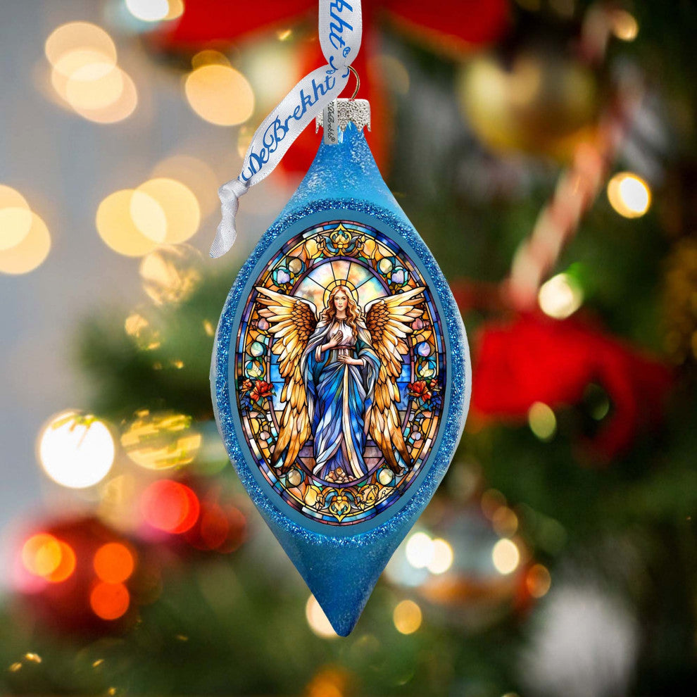 Angel of the Sea Drop Glass Ornament Nativity Holiday Decor