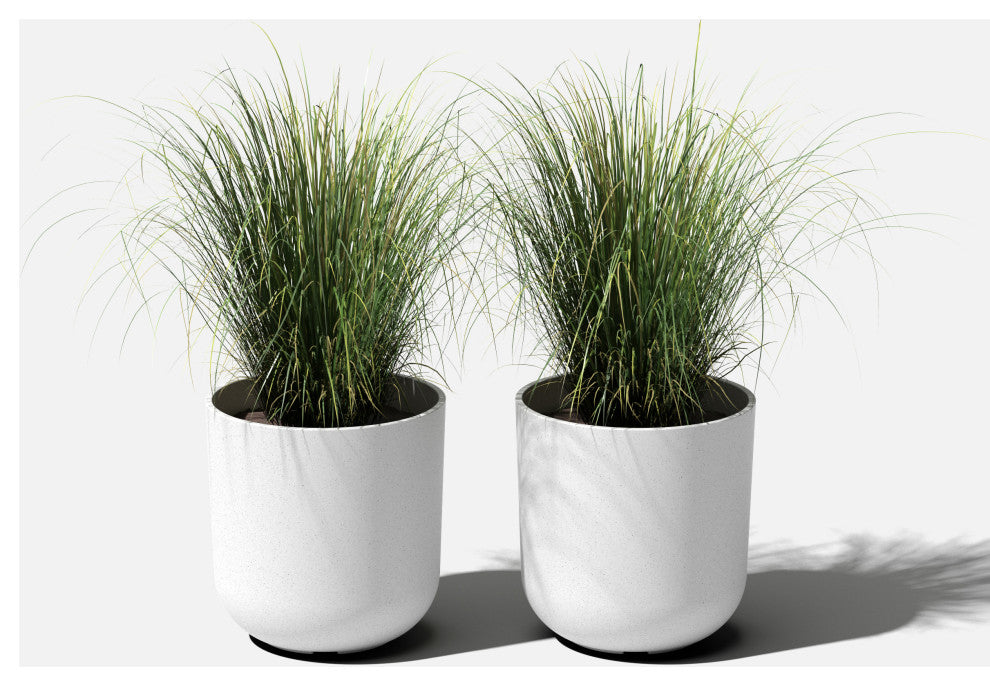 Pure Series Kona Planter, White, 10", 2 Pack