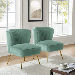Upholstered Side Chair, Set of 2, Sage