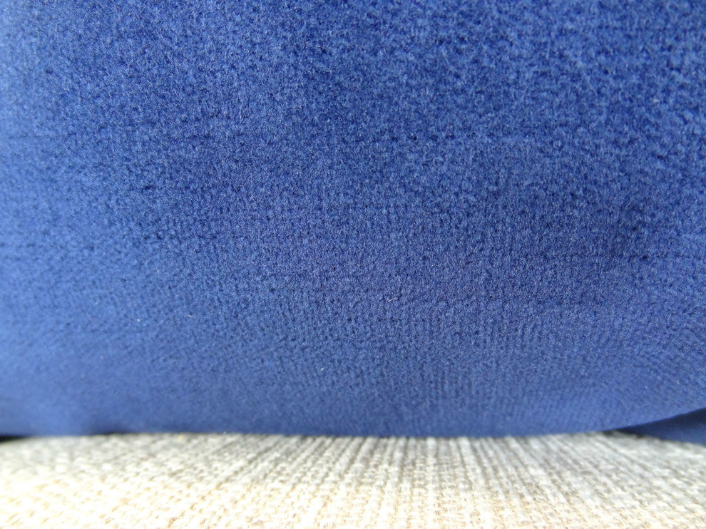 Plutus Navy Handmade Throw Pillow, Double Sided 16"x16"