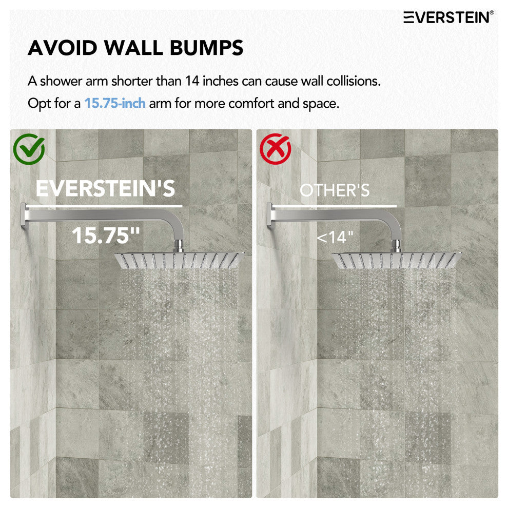 Full-Body Shower System with Thermostatic Valve "“ Dual Showerheads & Handheld, Brushed Nickel