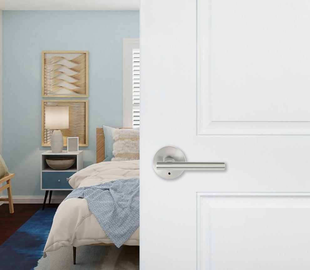 Delaney Hardware Cira Series Set, Satin Nickel, Privacy Lever