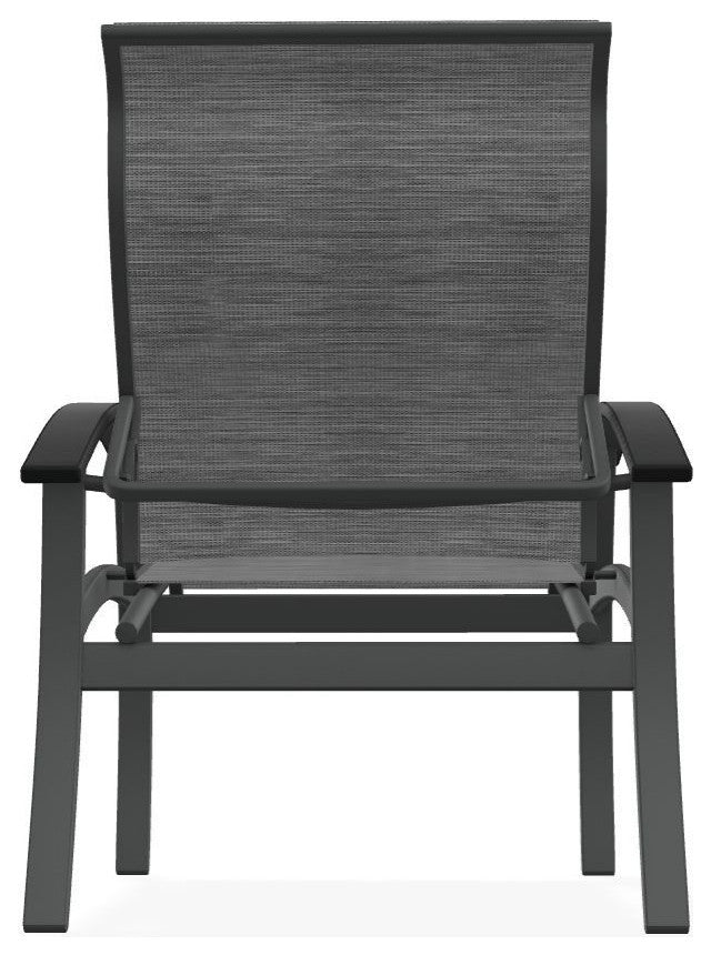Belle Isle Sling Adjustable Outdoor Dining Chair, Collect Charcoal/Graphite