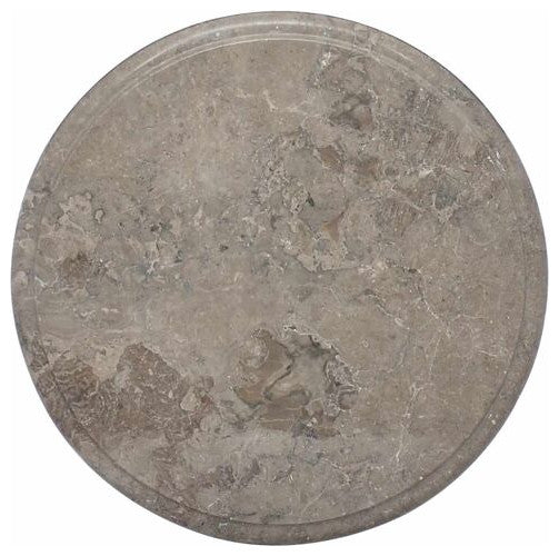 vidaXL Table Top Dining Table Top Replacement for Office Gray Ã˜15.7"x1" Marble