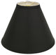 13" Jet Black Deep Cone Shantung Lampshade
