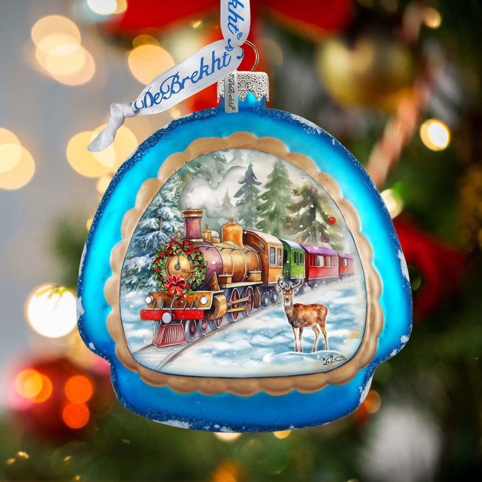 Polar Express Rainbow Glass Ornament Christmas Decor