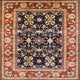 Ahgly Company Indoor Square Mid-Century Modern Area Rugs, 8' Square