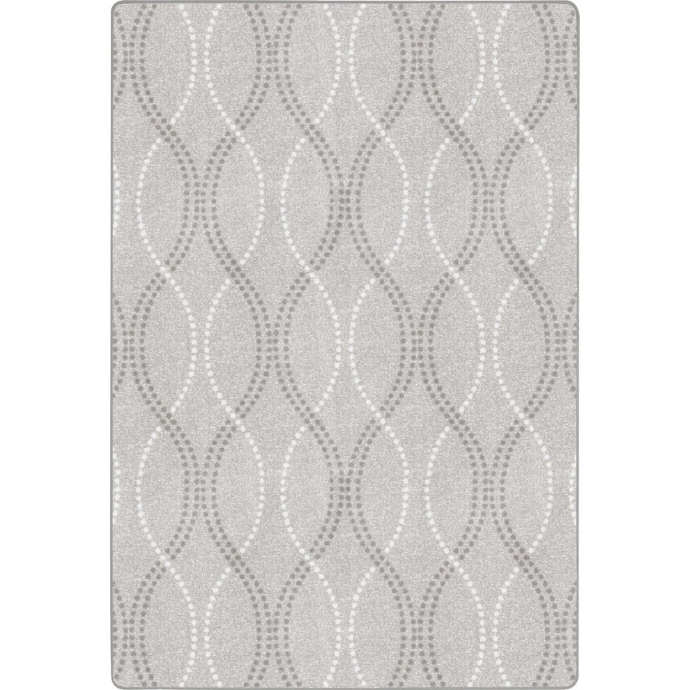 Seventh Heaven 7'8" X 10'9" Area Rug, Color Morning Fog