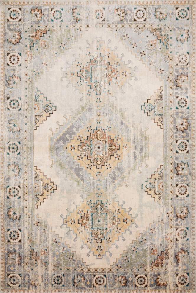Isadora Rug, Oatmeal/Silver, 4'x6'