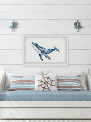 "Whale Hello There" Framed Painting Print, 24x16