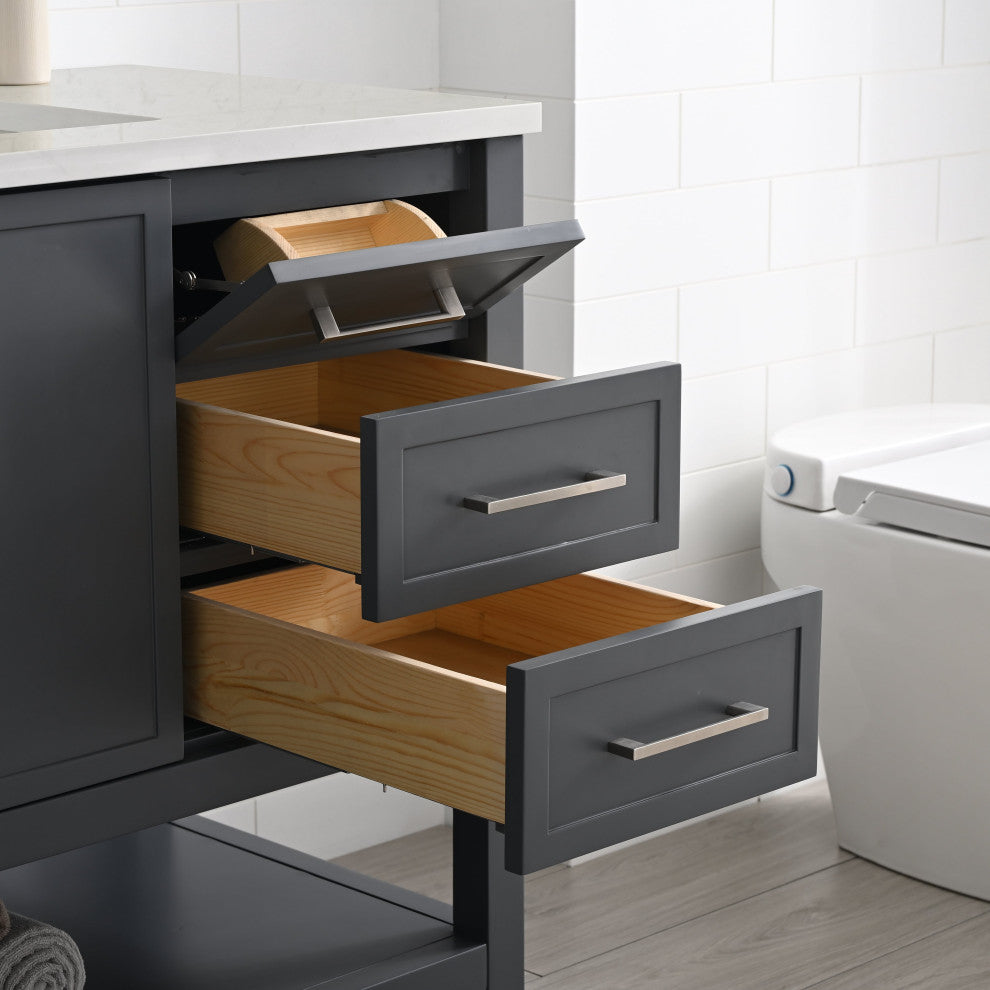 Arlo 42" Bathroom Vanity, Dark Gray