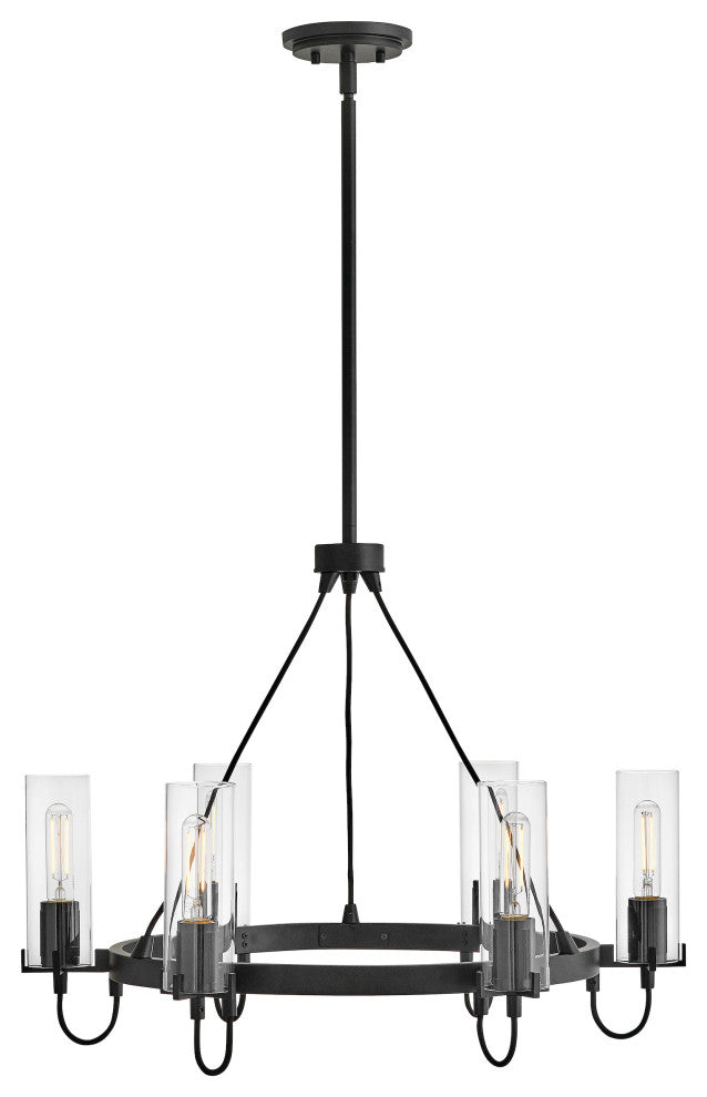 Hinkley Ryden Medium Chandelier, Black