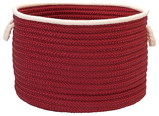 Colonial Mills Basket Doodle Edge Red Round