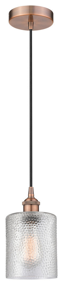 Innovations 616-1P-AC-G112-LED 1-Light Mini Pendant, Antique Copper