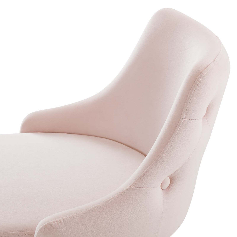Bar Stool Chair Barstool, Set of 2, Velvet, Pink, Bar Pub Cafe Bistro Restaurant