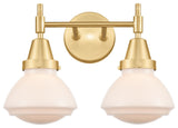 Innovations 447-2W-SG-G321 2-Light Bath Vanity Light, Satin Gold
