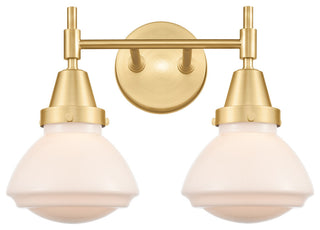 Innovations 447-2W-SG-G321 2-Light Bath Vanity Light, Satin Gold