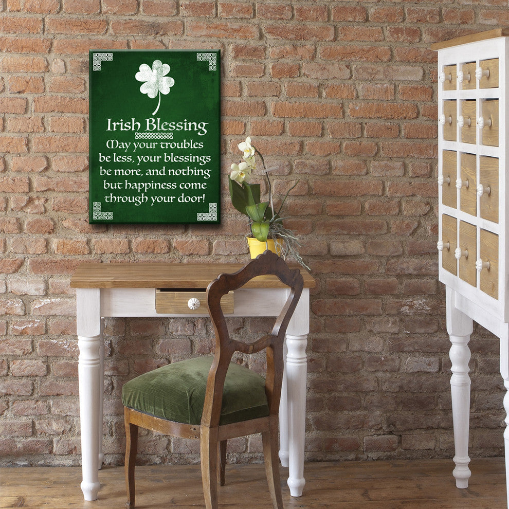 Ready2HangArt 'Irish Blessing' Canvas Art, (S) 12" Hx12" W