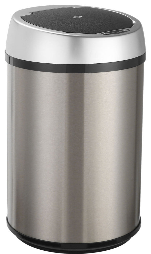 12-Liter / 3.1-Gallon Trash Can With Sensor Lid, Stainless Steel