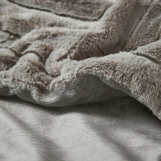Madison Park Arctic Ultra Plush 50x60" Throw Blanket, Grey