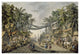 "Market Scene in an Imaginary Oriental Port" Paper Art, 38"x26"