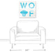 Designs Direct Creative Group Woof Distressed Blue 20x20 Canvas Wall Art
