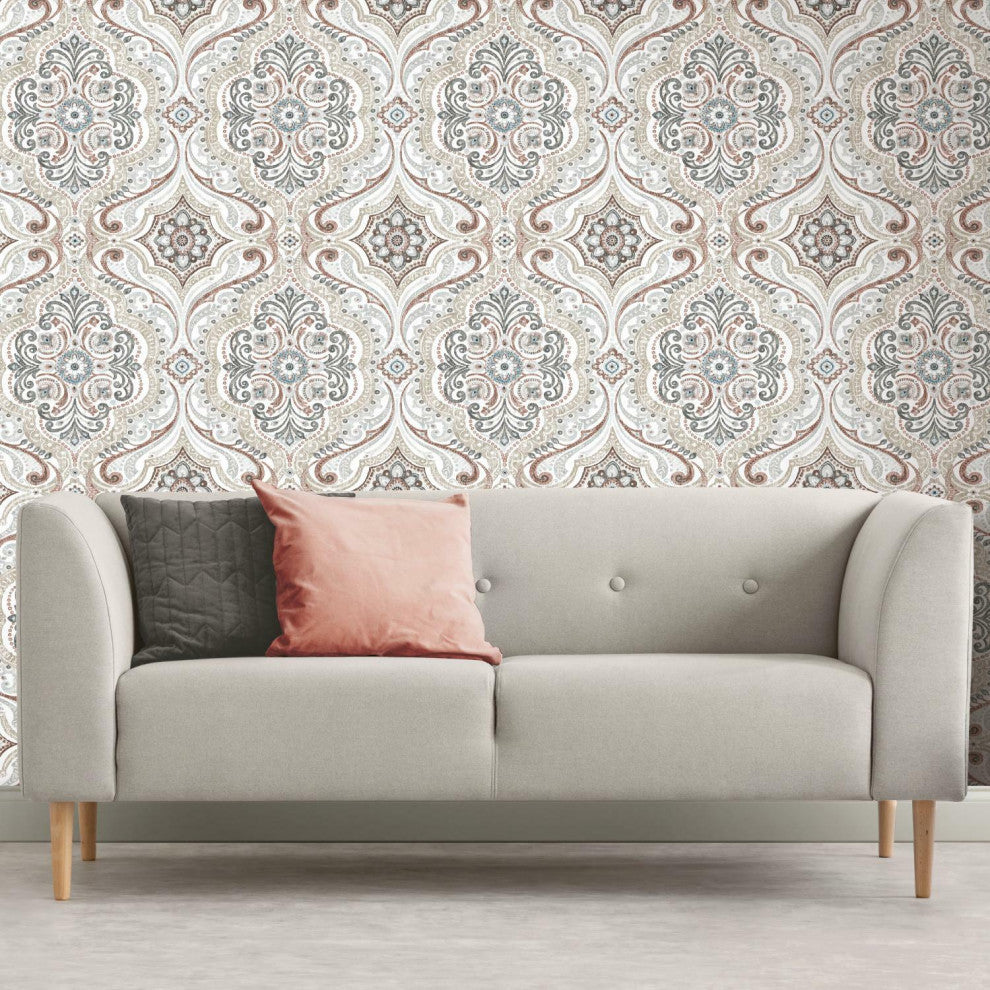 Bohemian Damask Peel & Stick Wallpaper