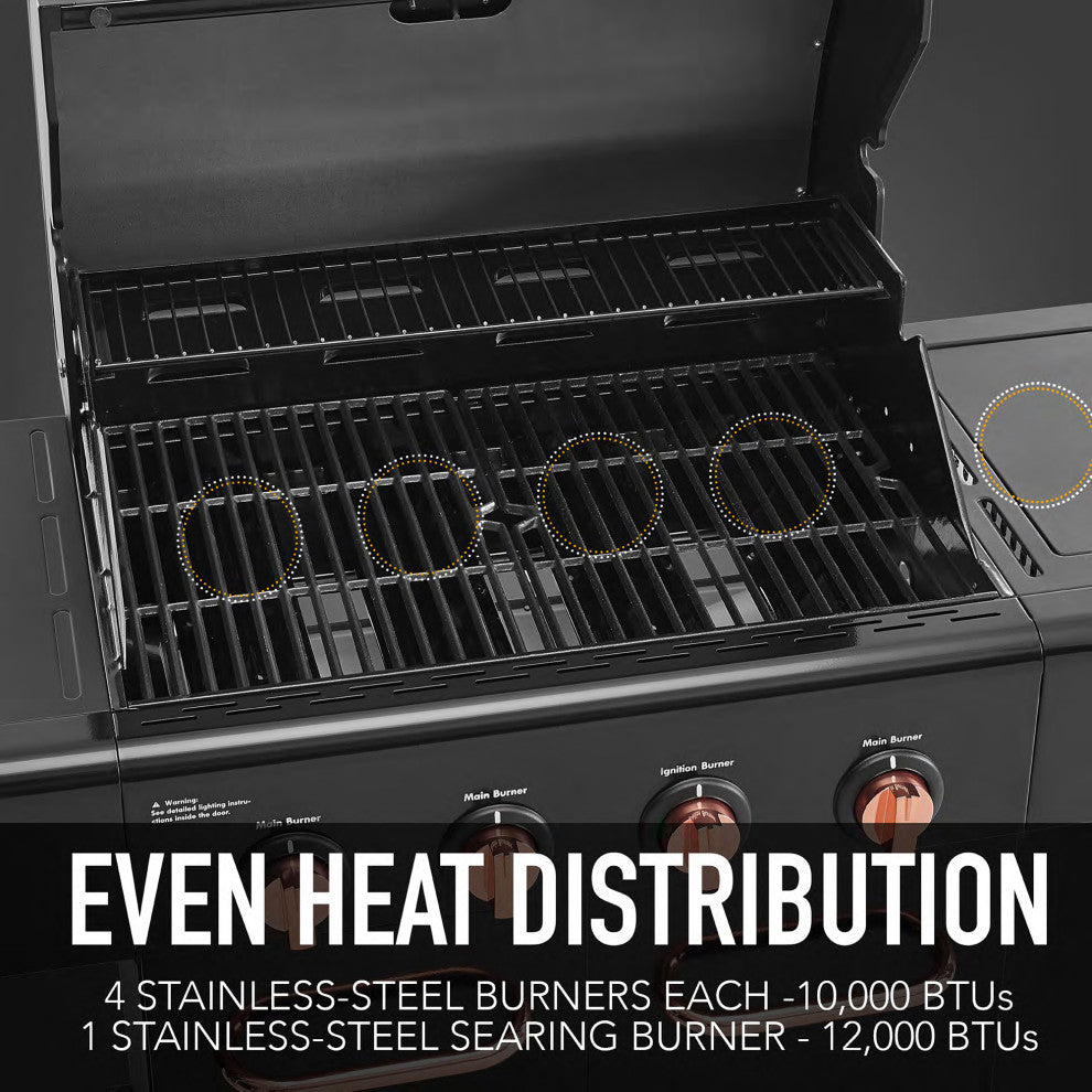 Kenmore 4 Burner Gas Grill with Searing Side Burner