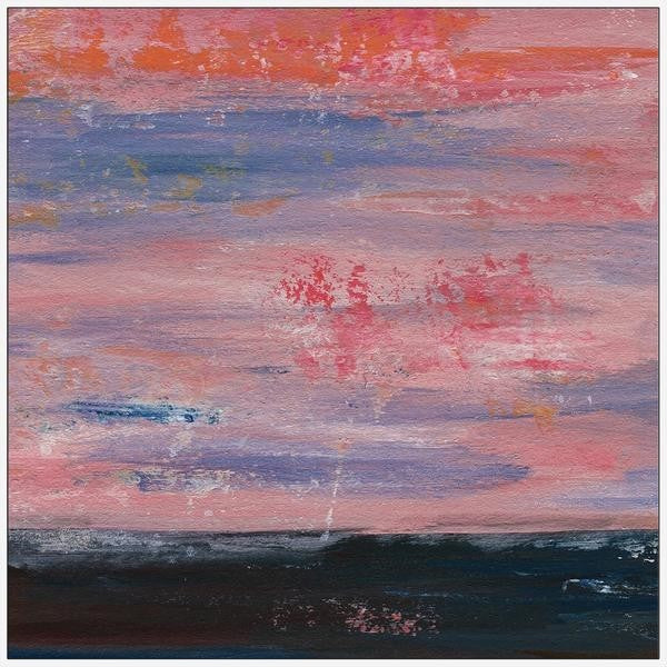 "Vanished" Floater Framed Painting Print on Canvas, 48"x48"