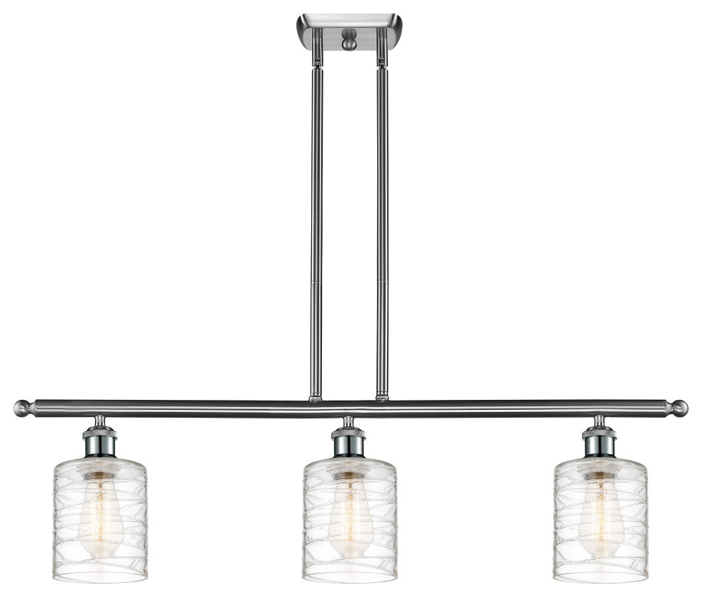 Innovations 516-3I-SN-G1113-LED 3-Light Island Light, Brushed Satin Nickel