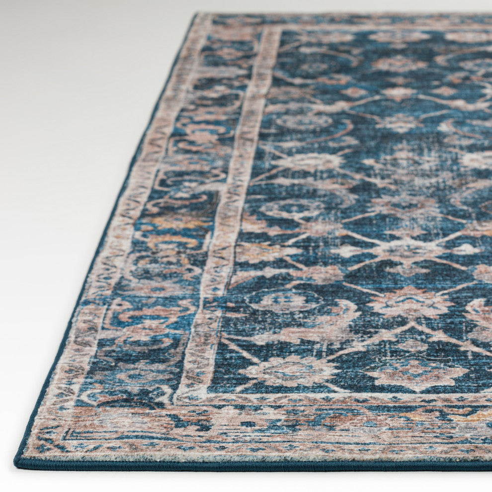 Jericho JC4 Navy 6' x 6' Round Rug