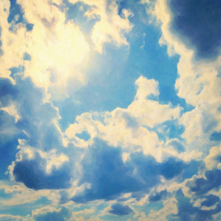 Clouds Print on Canvas, 45x45 cm