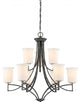 Chester 9 Light Chandelier Fixture - Iron Black Finish