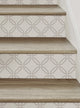 Octagon Links Peel and Stick Stair Riser Strips, Beige, 48"w X 7"h, 6 Pack