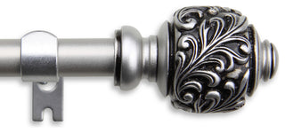 Tilly Curtain Rod, Satin Nickel, 84-120"