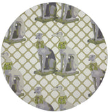 Regal Greyhound Gold 16" Round Pebble Placemats, Set of 4
