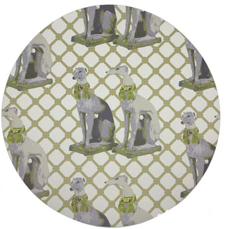 Regal Greyhound Gold 16" Round Pebble Placemats, Set of 4
