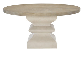 Bernhardt Santa Barbara Round Pedestal Dining Table, Oak Top